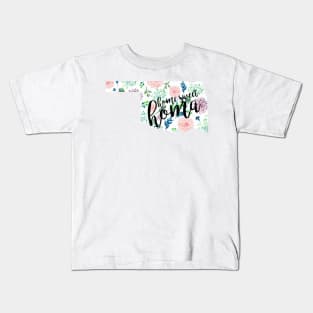 Home Sweet Homa Floral Oklahoma Kids T-Shirt